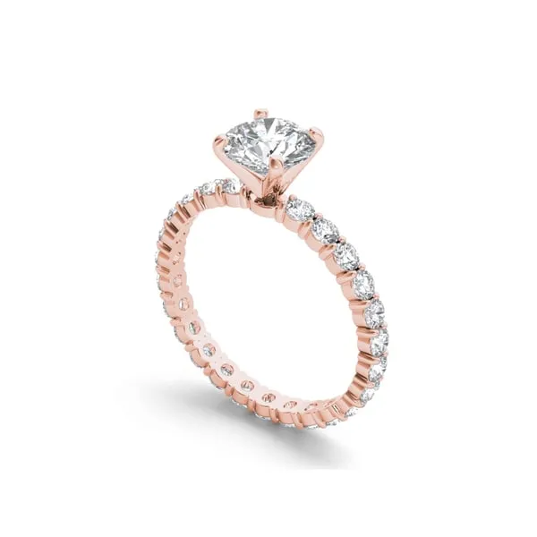 De Couer 14k Rose Gold 2 1/2ct TDW Diamond Engagement Ring sold by Zulily product image thumbnail 3