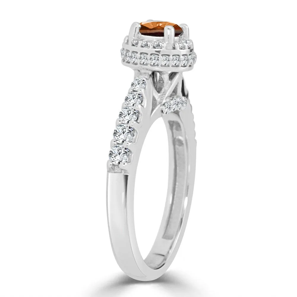 Auriya Unique Round 1ctw Halo Brown Diamond Engagement Ring 14k Gold sold by Zulily product image thumbnail 5