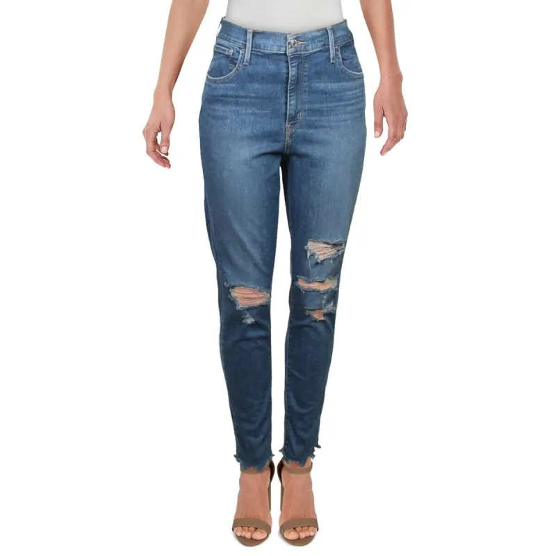 Levi's Junior's 720 Denim High Rise Skinny Jeans Blue Size 33 made by Levi's