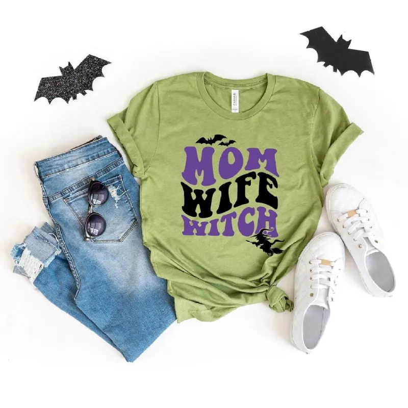 Mom Witch Wife Colorful Short Sleeve Tee sold by Zulily