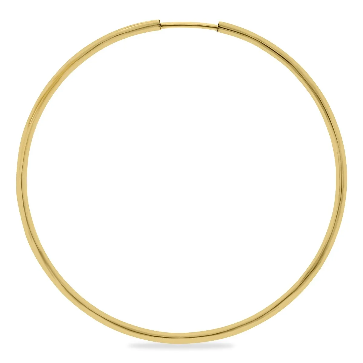 1 3/4 Inch Endless 14K Yellow Gold Filled Hoop Earrings sold by Zulily product image thumbnail 2