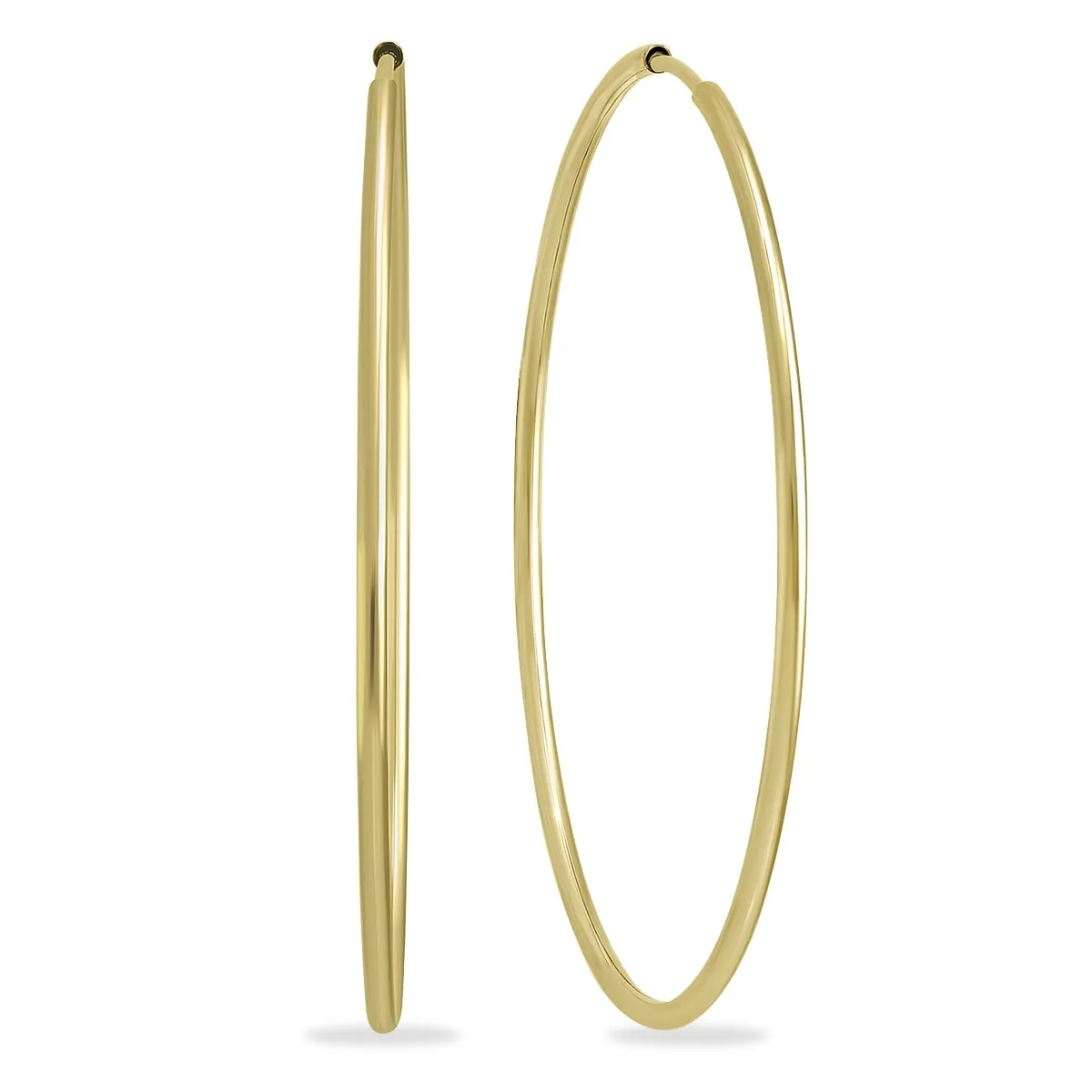 1 3/4 Inch Endless 14K Yellow Gold Filled Hoop Earrings sold by Zulily
