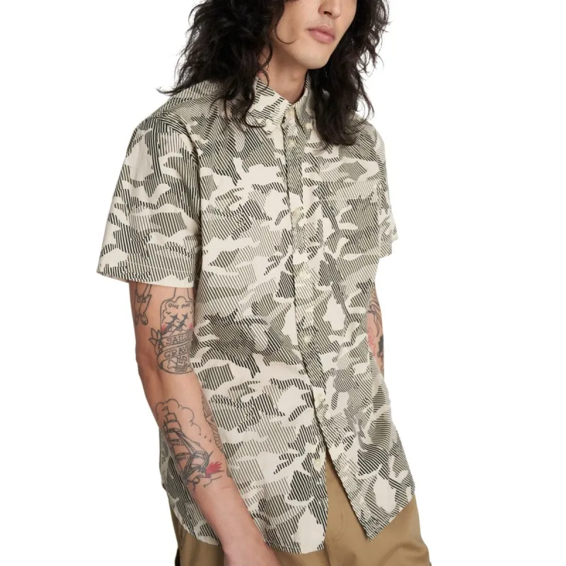 Caterpillar Men's Foundation Button Down Short Sleeve Shirt Brown Size XX-Large sold by Zulily