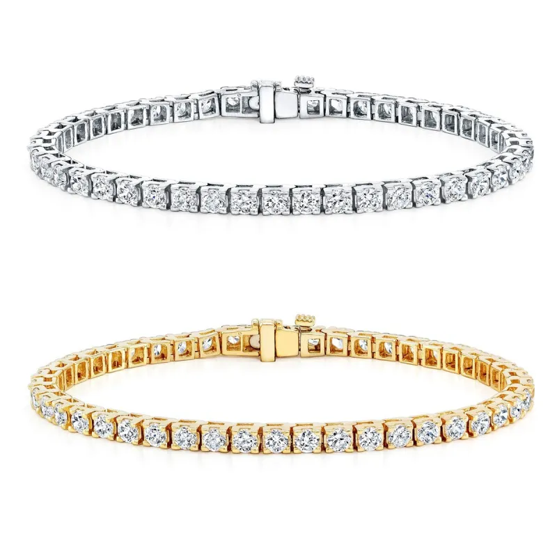 Auriya 2 to 12 carat TW Round Diamond Tennis Bracelet 14k Gold sold by Zulily