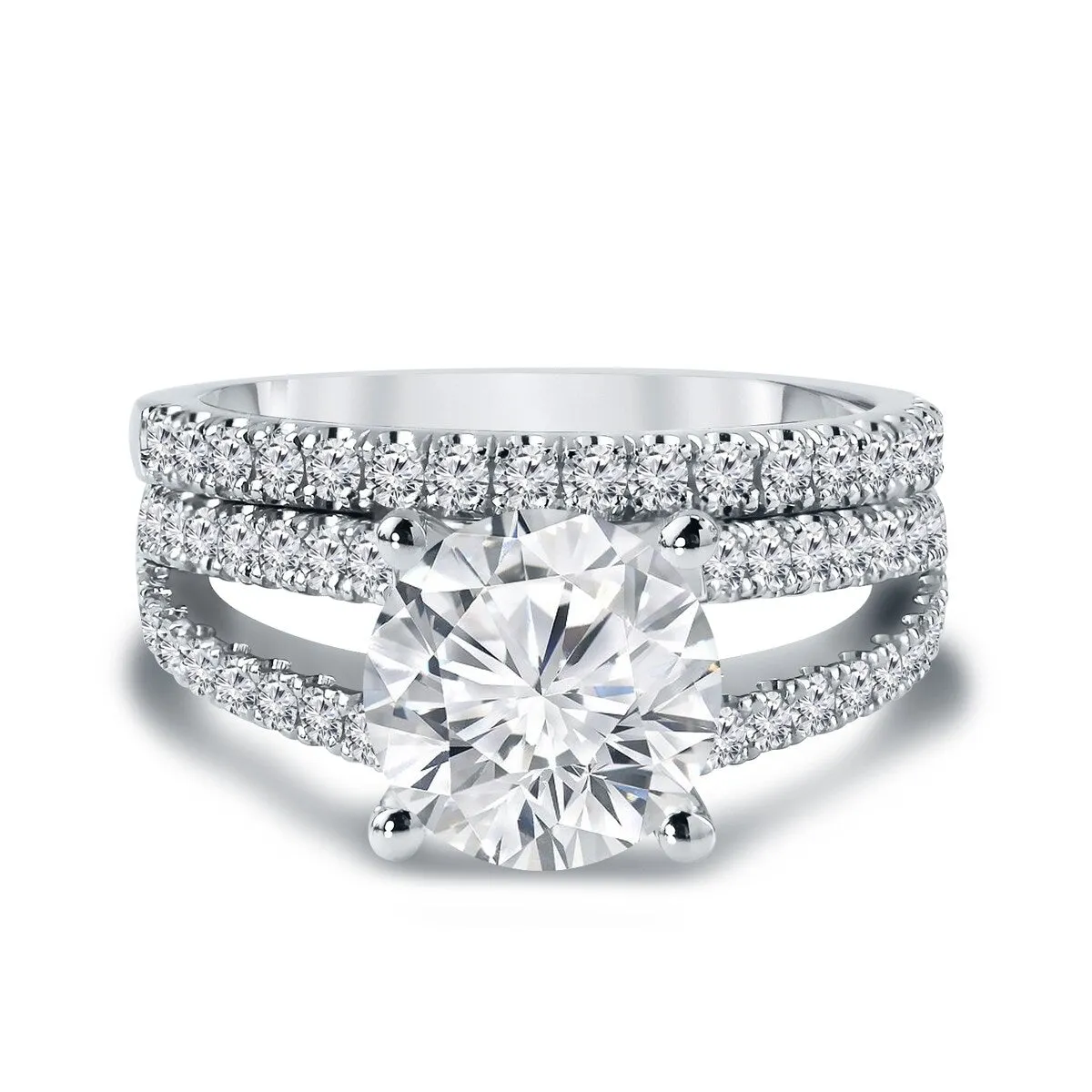 Auriya 2 5/8ctw Round Diamond Engagement Ring Set 14k Gold sold by Zulily product image thumbnail 4