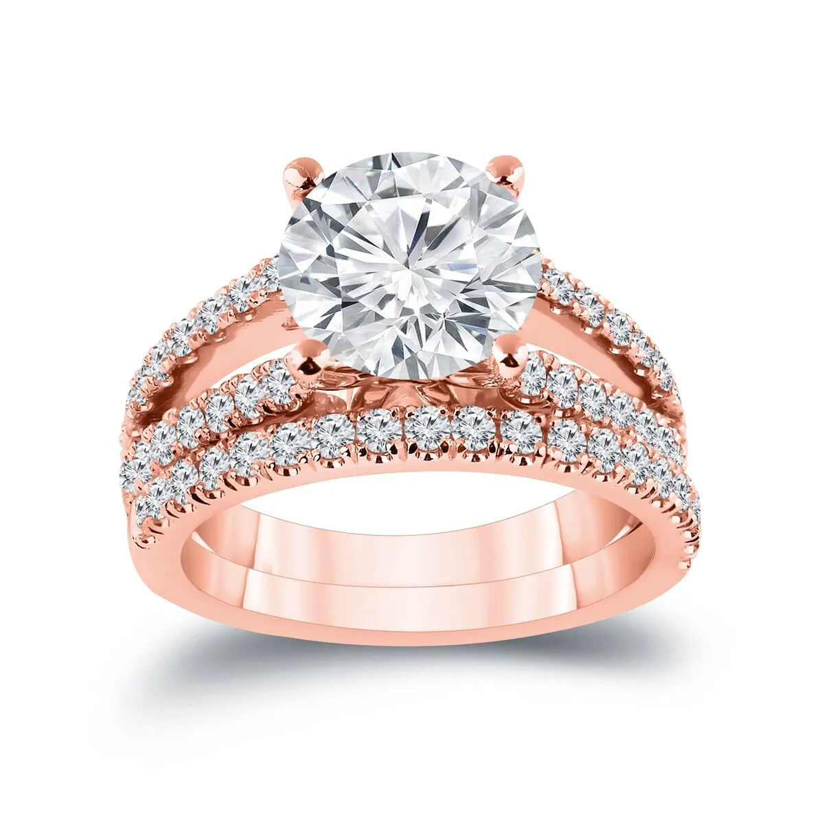 Auriya 2 5/8ctw Round Diamond Engagement Ring Set 14k Gold sold by Zulily product image thumbnail 3