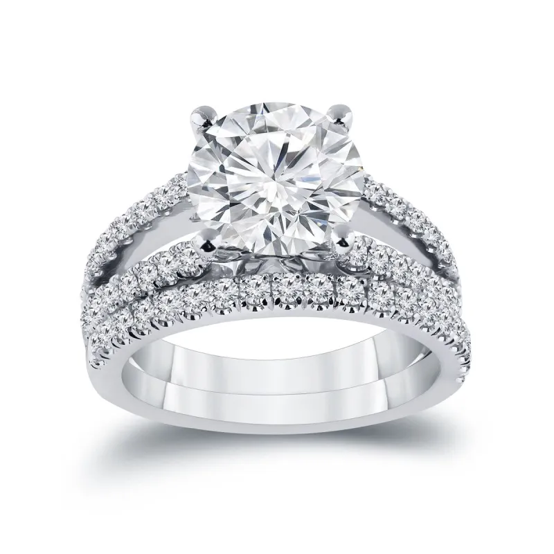 Auriya 2 5/8ctw Round Diamond Engagement Ring Set 14k Gold sold by Zulily