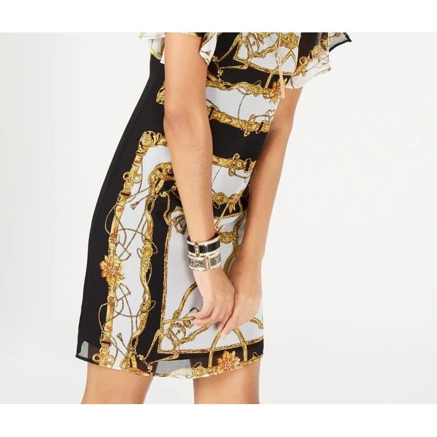 Thalia Sodi Women's Printed Necklace Shift Dress Black Size XX-Large sold by Zulily product image thumbnail 2