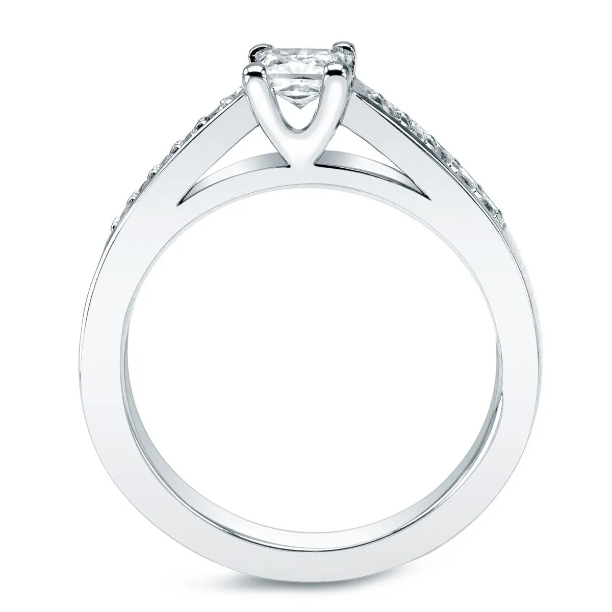 Auriya 14k Gold 1ctw Princess Cut Diamond Engagement Ring Set (I-J, I1-I2) sold by Zulily product image thumbnail 5