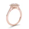 De Couer IGI Certified 1/2ct TDW Diamond Double Frame Engagement Ring - Pink sold by Zulily