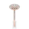 De Couer IGI Certified 1/2ct TDW Diamond Double Frame Engagement Ring - Pink sold by Zulily
