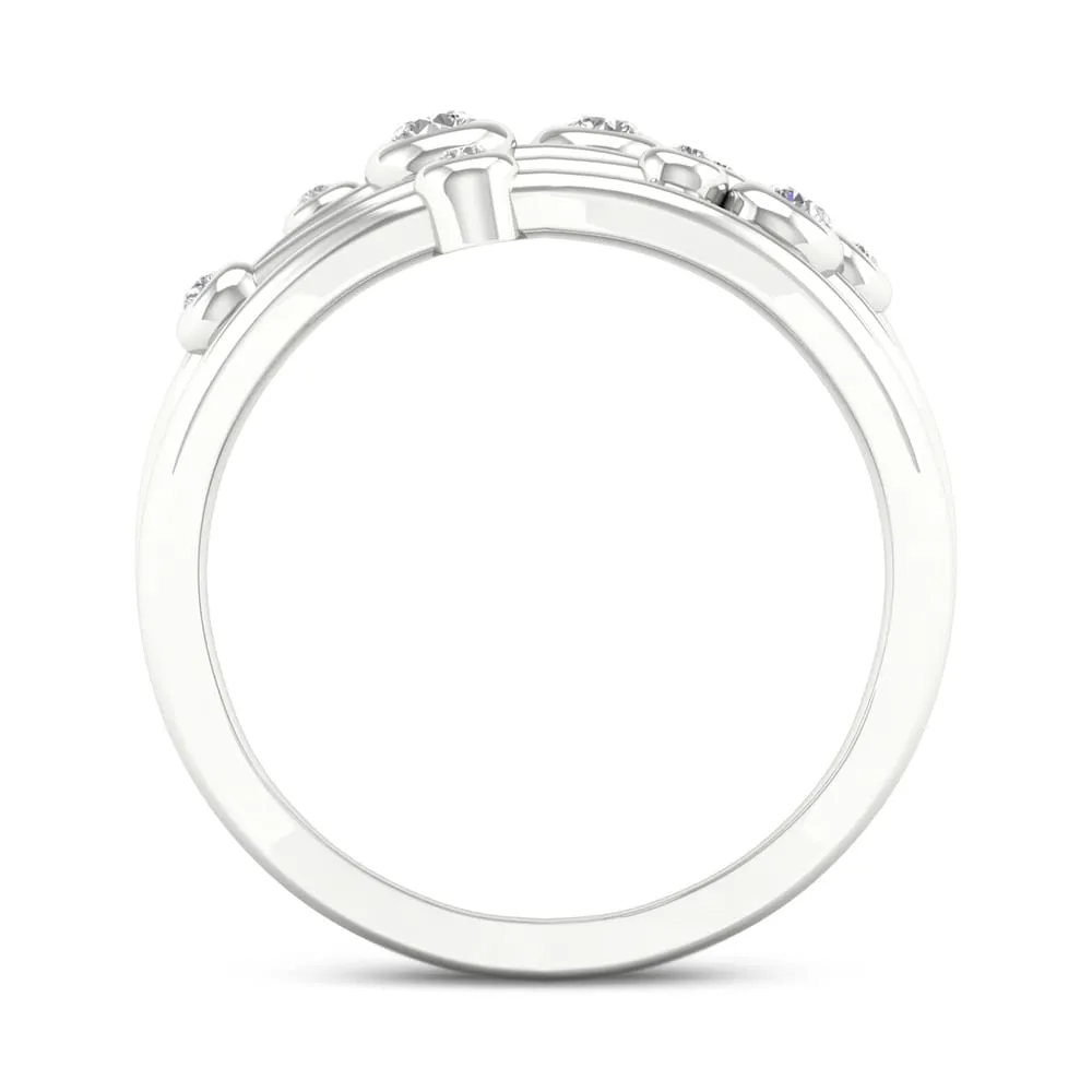 De Couer 10k Gold 1/4ct TDW Diamond Split Shank Ring sold by Zulily product image thumbnail 5