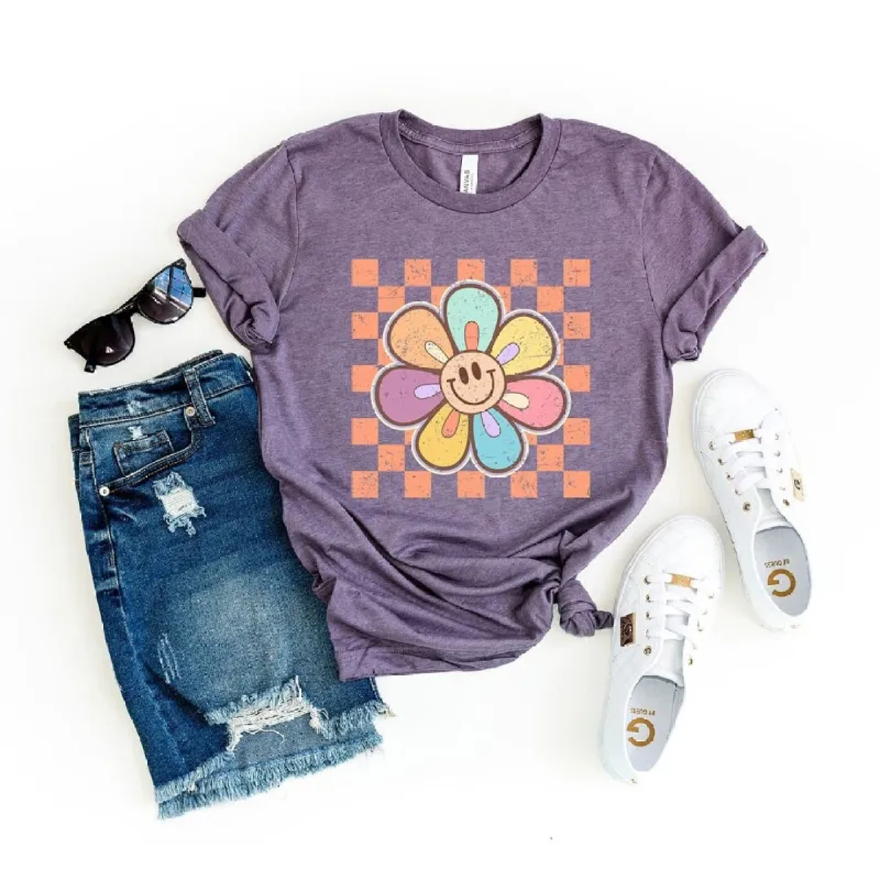 Checkered Daisy Short Sleeve Tee sold by Zulily