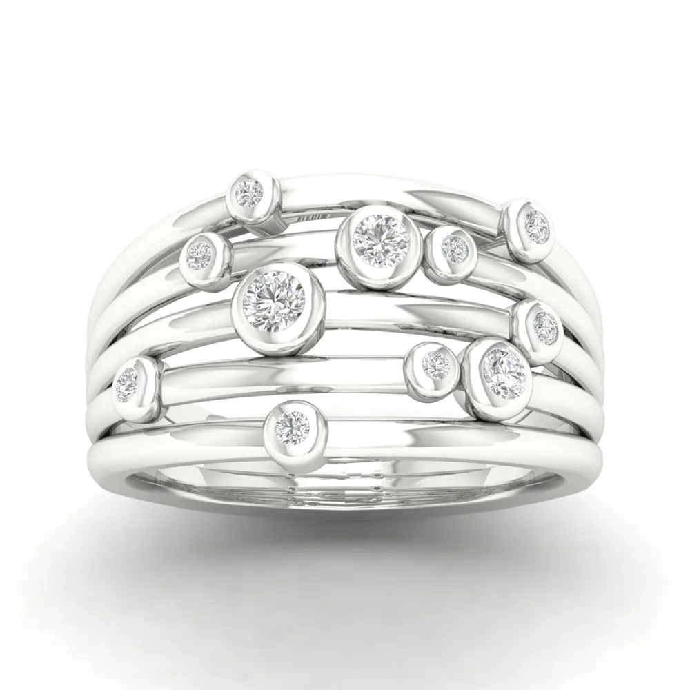 De Couer 10k Gold 1/4ct TDW Diamond Split Shank Ring sold by Zulily product image thumbnail 3