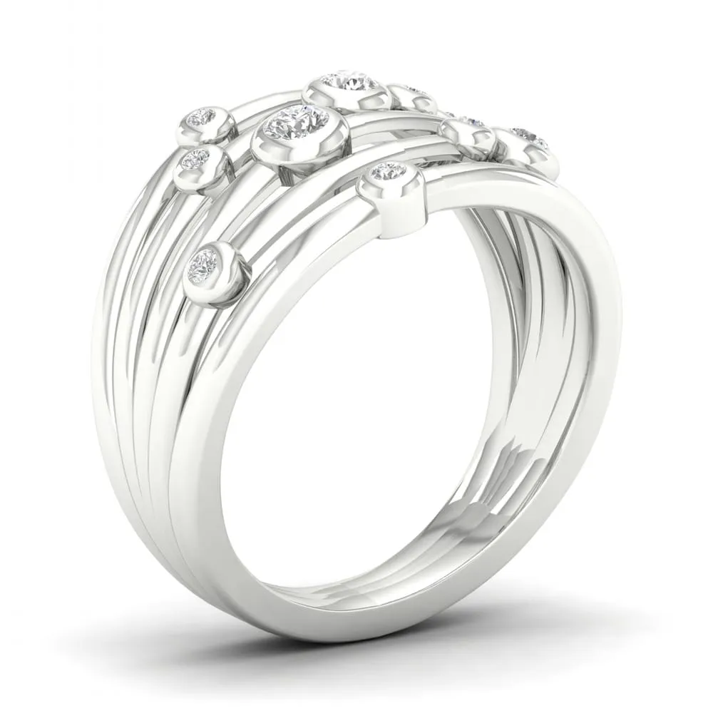De Couer 10k Gold 1/4ct TDW Diamond Split Shank Ring sold by Zulily product image thumbnail 4