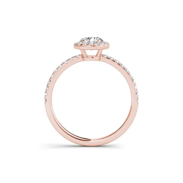 De Couer 14k Rose Gold 3/4ct TDW Diamond Halo Engagement Ring - Pink sold by Zulily product image thumbnail 3