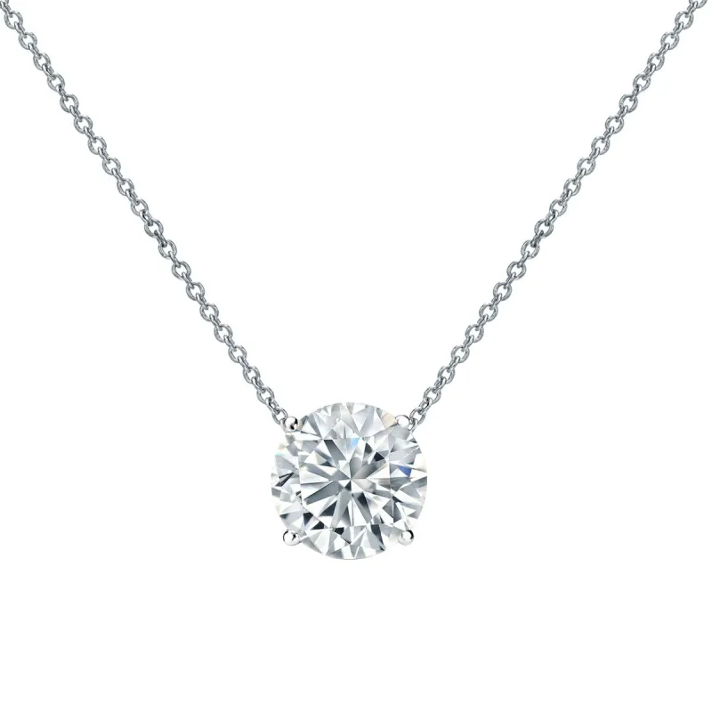 Auriya 14-karat Gold 0.45ctw Round Solitaire Lab Grown Diamond Necklace 4-Prong (H-I VS) - 0.45 sold by Zulily