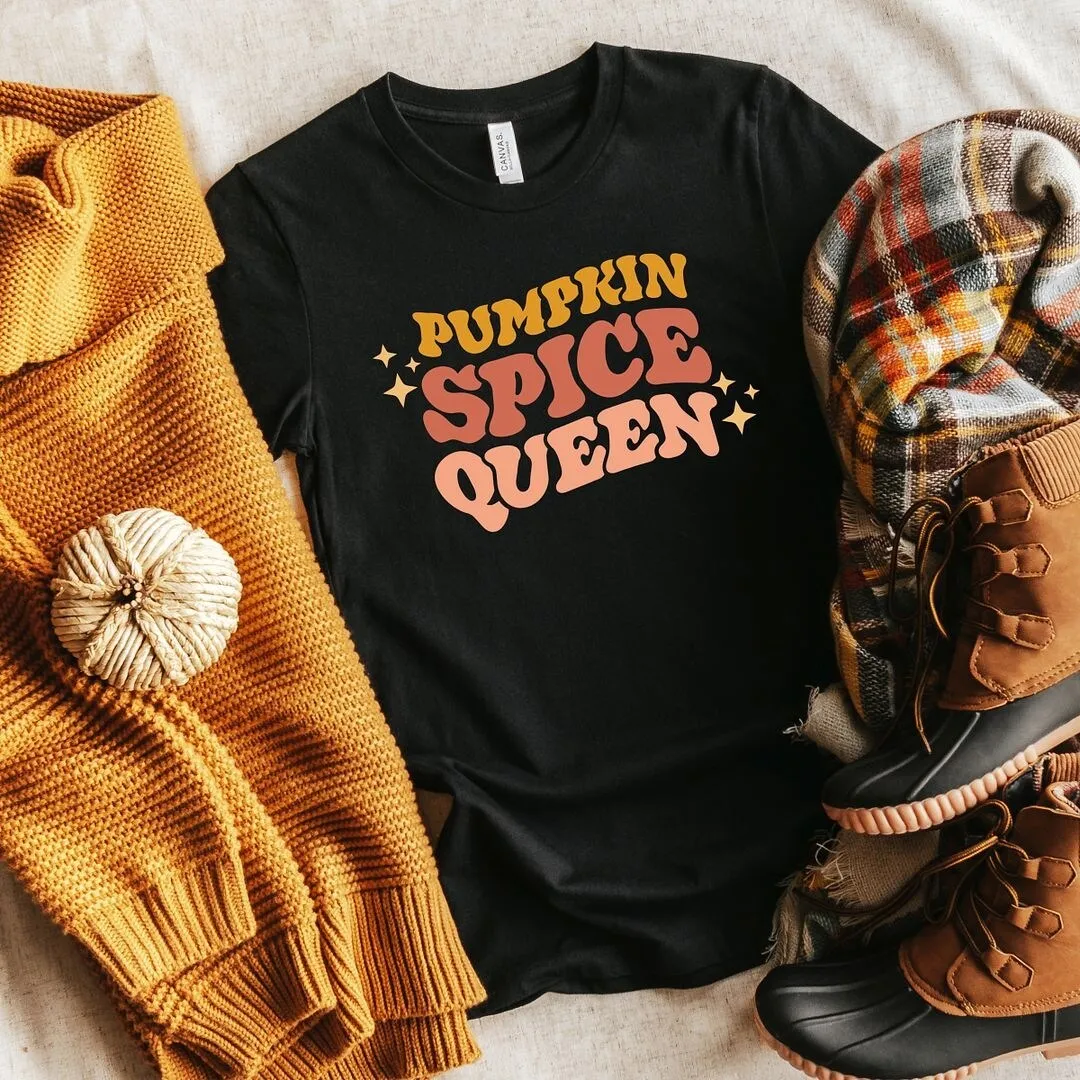 Pumpkin Spice Queen Short Sleeve Tee sold by Zulily