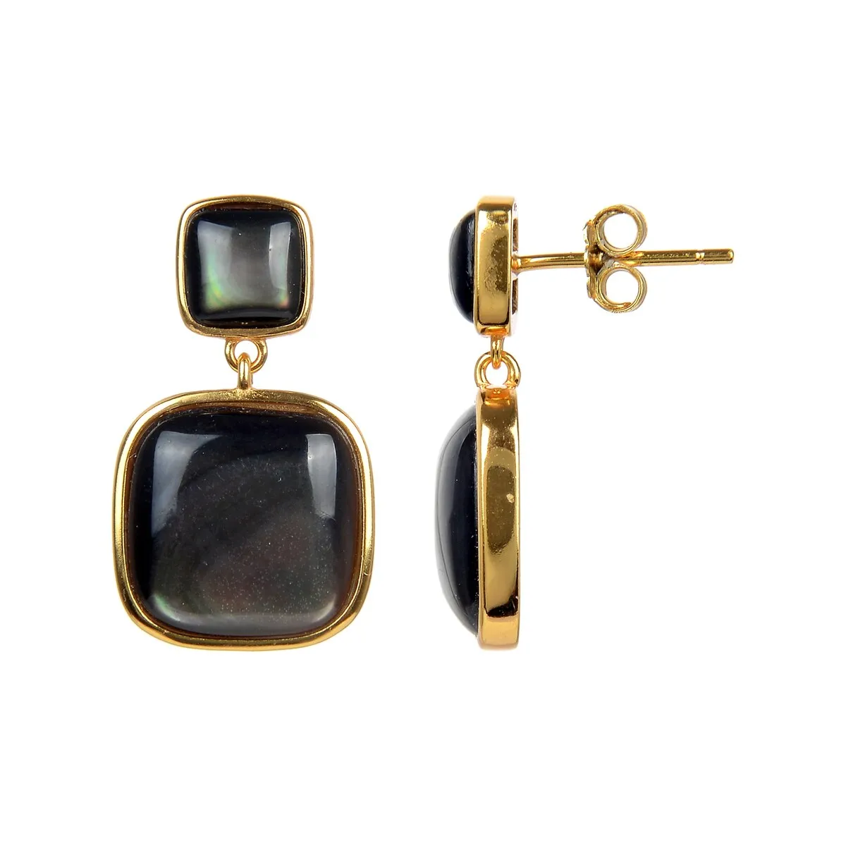 Gold Over Sterling Silver Choice Of Gemstone Dangle Earrings sold by Zulily product image thumbnail 2