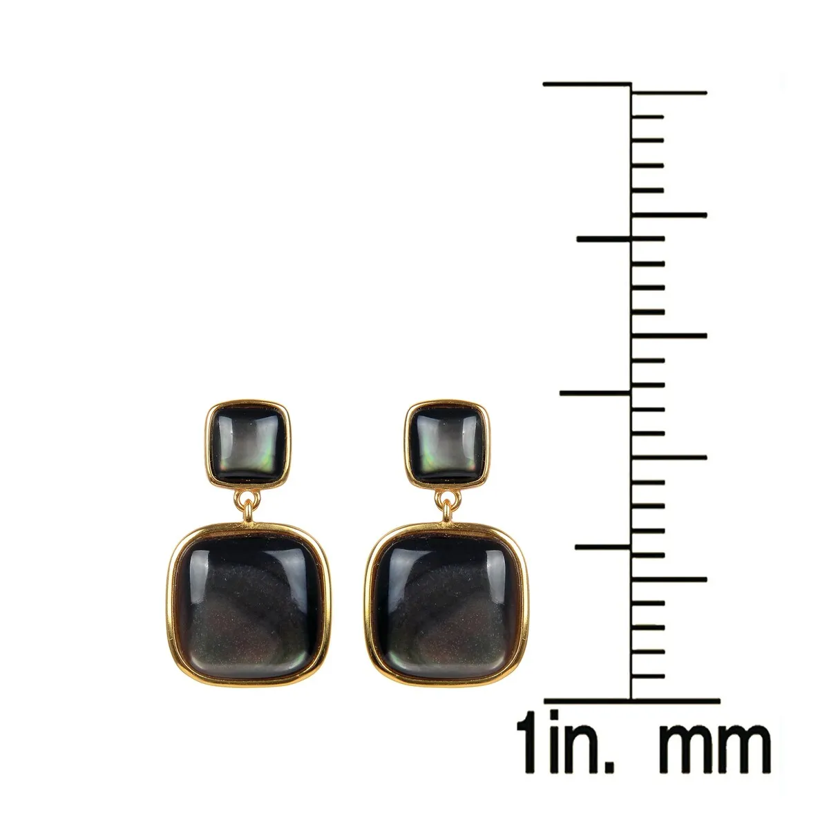 Gold Over Sterling Silver Choice Of Gemstone Dangle Earrings sold by Zulily product image thumbnail 3