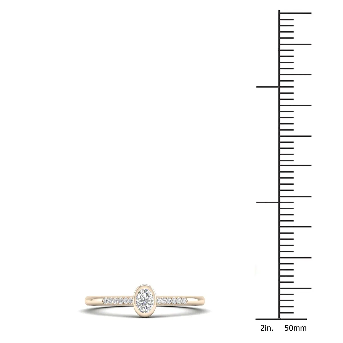 De Couer 10k Gold 1/5Ct TDW Diamond Classic Engagement Ring sold by Zulily product image thumbnail 4