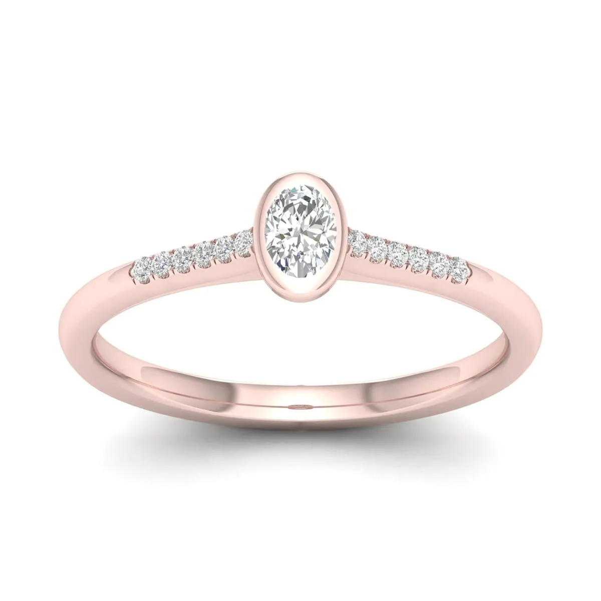 De Couer 10k Gold 1/5Ct TDW Diamond Classic Engagement Ring sold by Zulily product image thumbnail 5