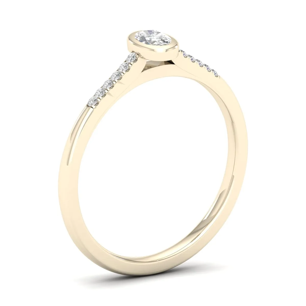 De Couer 10k Gold 1/5Ct TDW Diamond Classic Engagement Ring sold by Zulily product image thumbnail 2