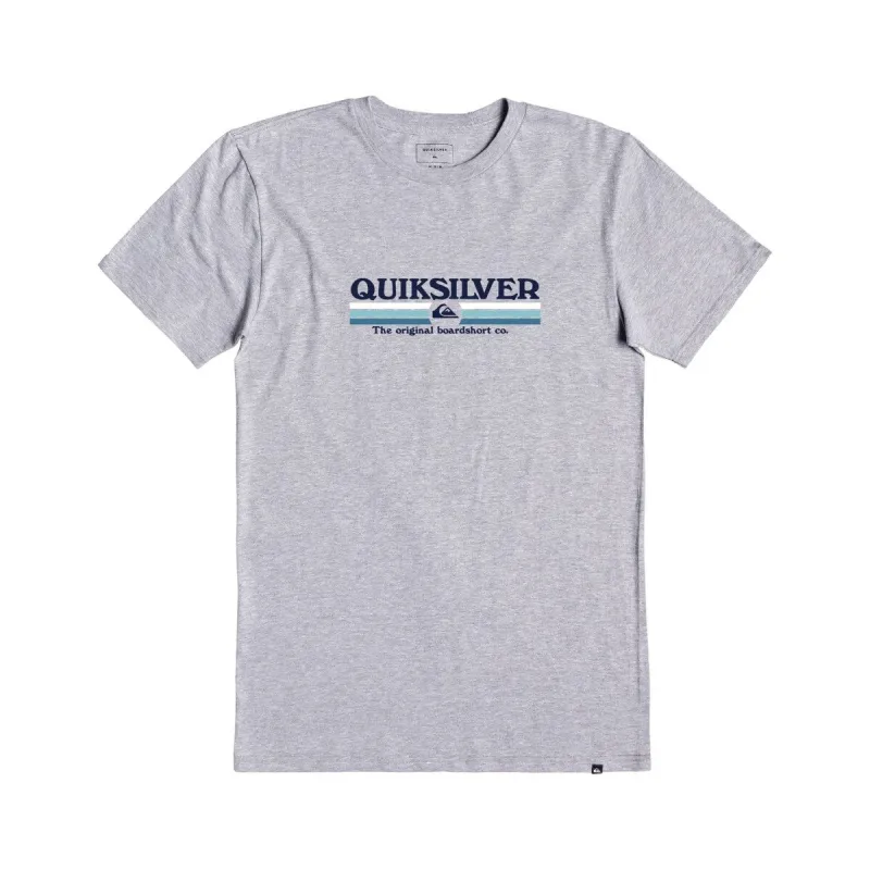 Quiksilver Men's Lined Up T-shirt Gray Size XX-Large made by Quiksilver