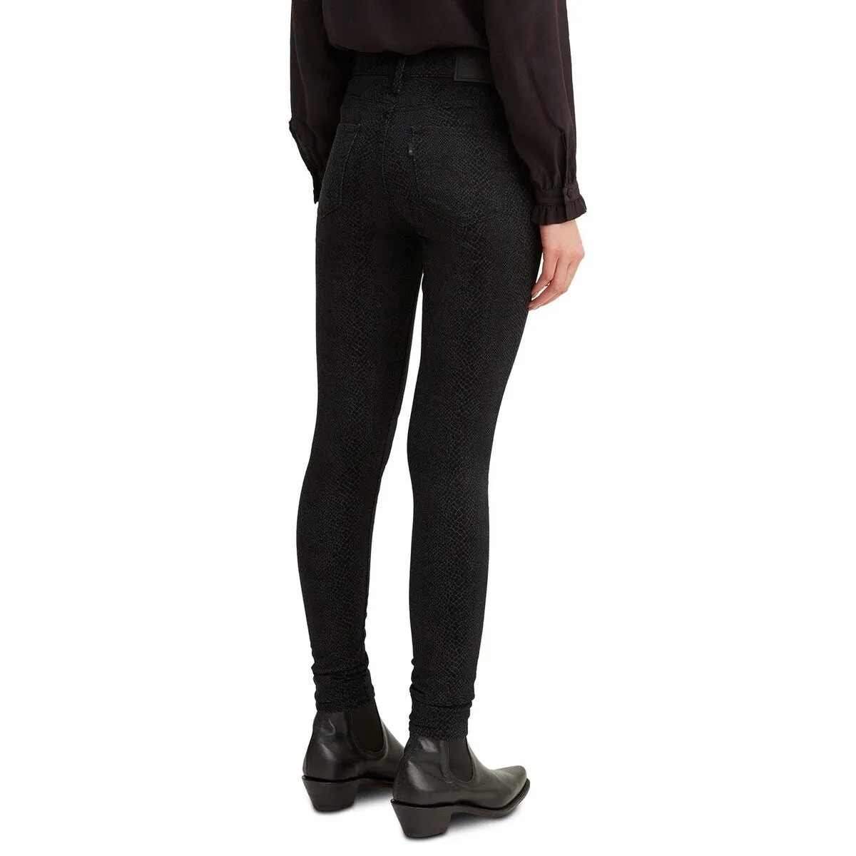 Levi's Women's 720 Python-Print High-Rise Super Skinny Jeans Black Size 30 sold by Zulily product image thumbnail 2