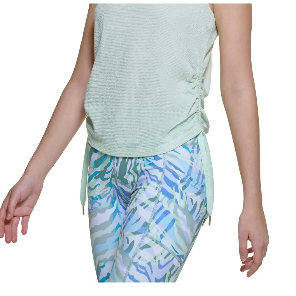 Calvin Klein Women's Ruched Side Tie Tank Top Green Size X-Large sold by Zulily product image thumbnail 3