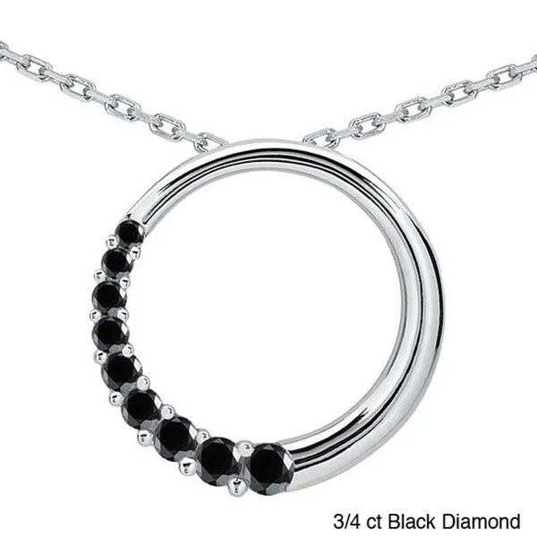 Marquee Jewels 10k White Gold Diamond Journey Circle Necklace sold by Zulily product image thumbnail 2