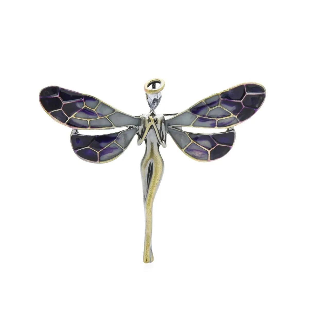 Don't AsK Muted Fairy Dragonfly Brooch sold by Zulily