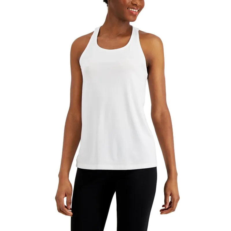 ID Ideology Women's Active Racerback Tank Top White Size X-Large sold by Zulily