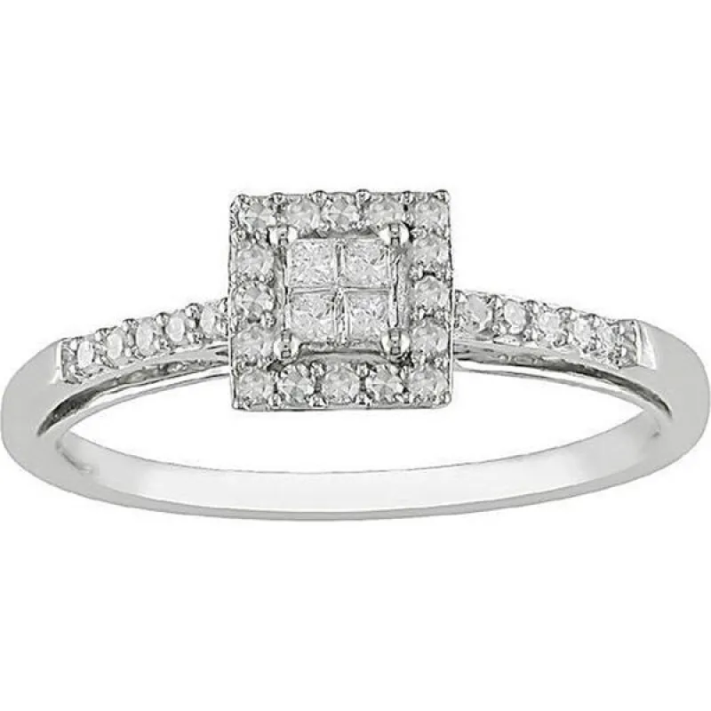 Miadora 10k Gold 1/5ct TDW Diamond Ring sold by Zulily