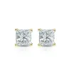 Auriya 18-karat Gold Lab Grown 0.40 carat TDW Princess Diamond Stud Earrings 4-Prong Basket Screw-back sold by Zulily