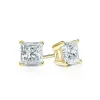 Auriya 18-karat Gold Lab Grown 0.40 carat TDW Princess Diamond Stud Earrings 4-Prong Basket Screw-back sold by Zulily