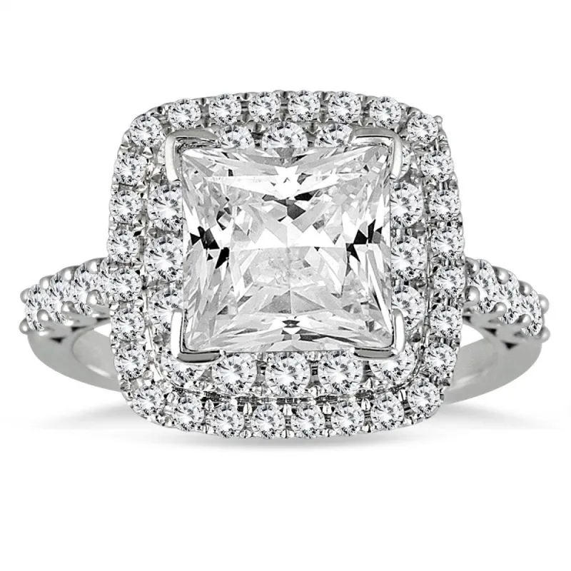 2 Carat TW Princess Diamond Estate Engagement Ring in 14K White Gold sold by Zulily