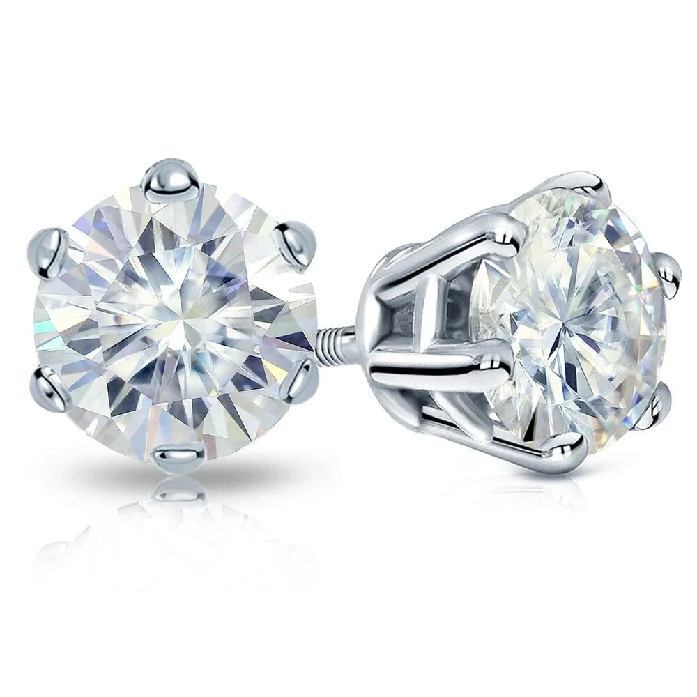 Auriya 5ctw Round Moissanite Stud Earrings 14k Gold sold by Zulily