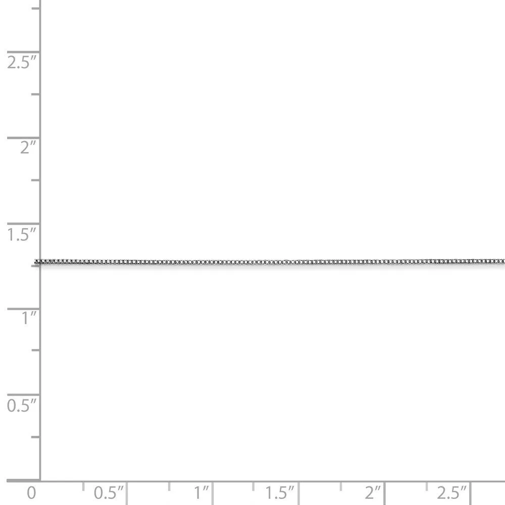 Curata 10k White Gold 0.7mm Solid Box Chain Necklace (Spring-ring) Options: 16 18 20 24 sold by Zulily product image thumbnail 2