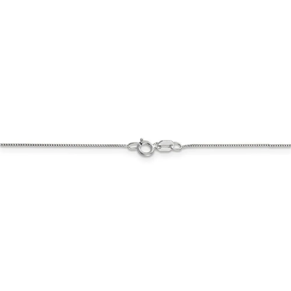 Curata 10k White Gold 0.7mm Solid Box Chain Necklace (Spring-ring) Options: 16 18 20 24 sold by Zulily product image thumbnail 5