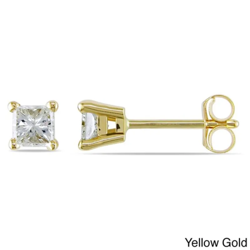 Miadora 14k Gold 1/2ct Princess-Cut Diamond Solitaire Stud Earrings sold by Zulily