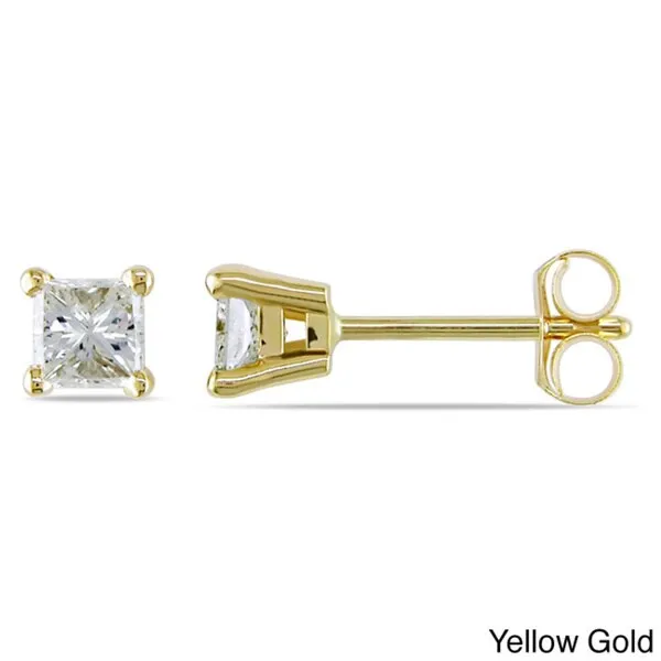 Miadora 14k Gold 1/2ct Princess-Cut Diamond Solitaire Stud Earrings sold by Zulily