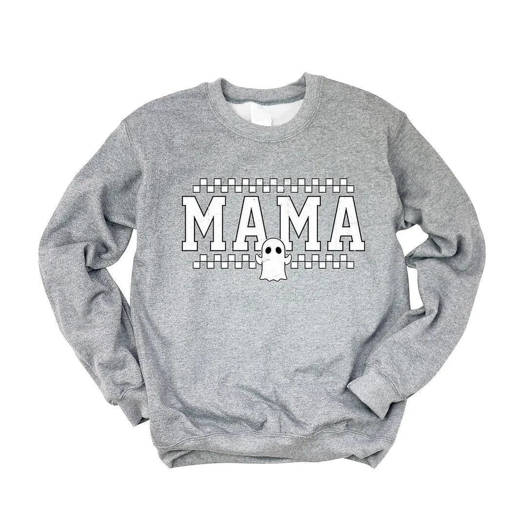 Mama Ghost Checkered Graphic Sweatshirt sold by Zulily product image thumbnail 2