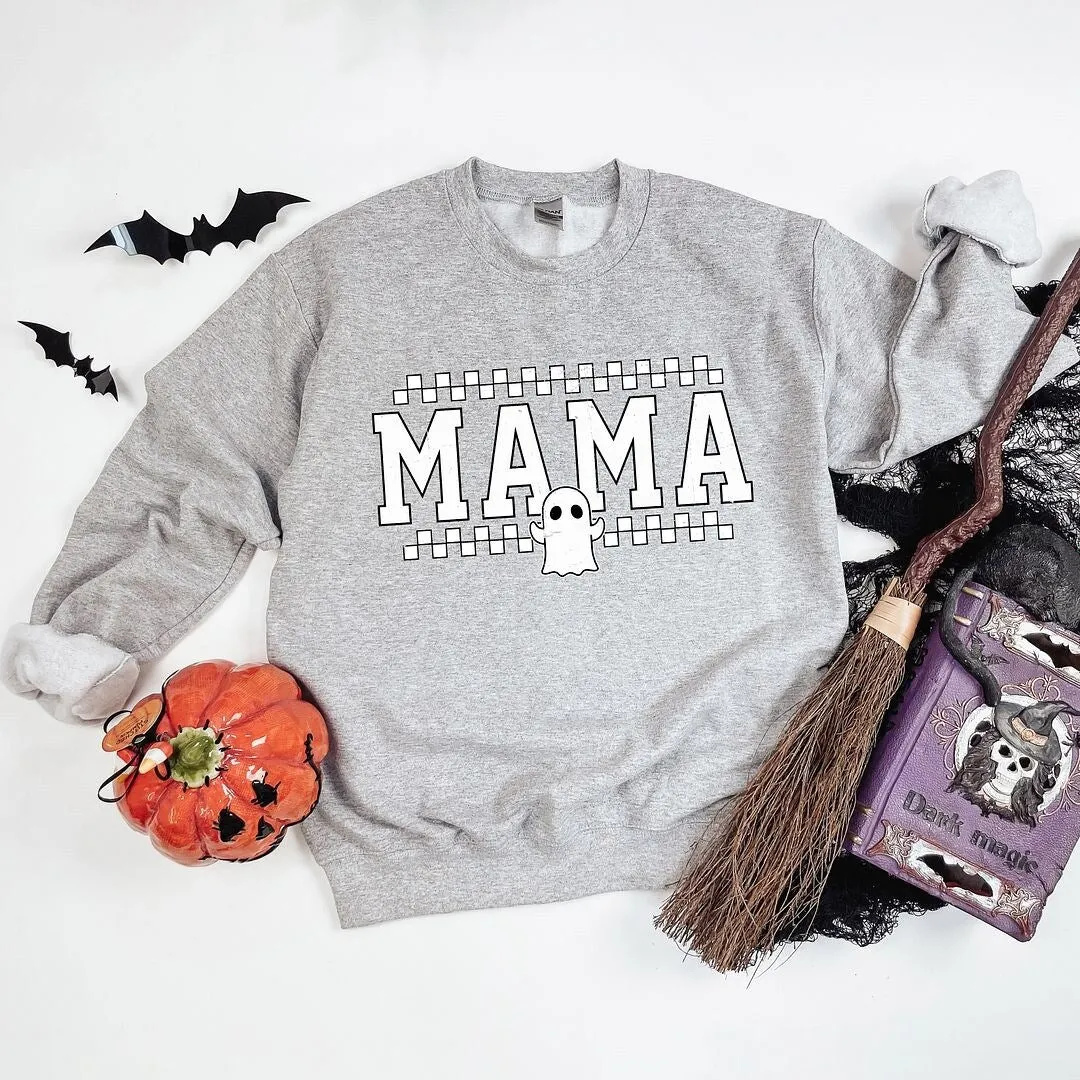 Mama Ghost Checkered Graphic Sweatshirt sold by Zulily