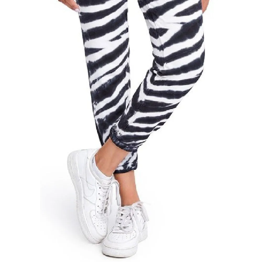 Splendid Junior's Playa Tie Dyed Jogging Pants Black Size Medium sold by Zulily product image thumbnail 3