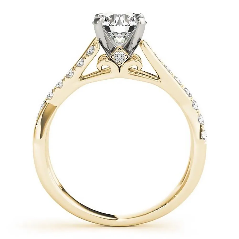 Moissanite by Auriya 14k Gold 1/2ctw and Diamond Engagement Ring 1/4ctw sold by Zulily product image thumbnail 5