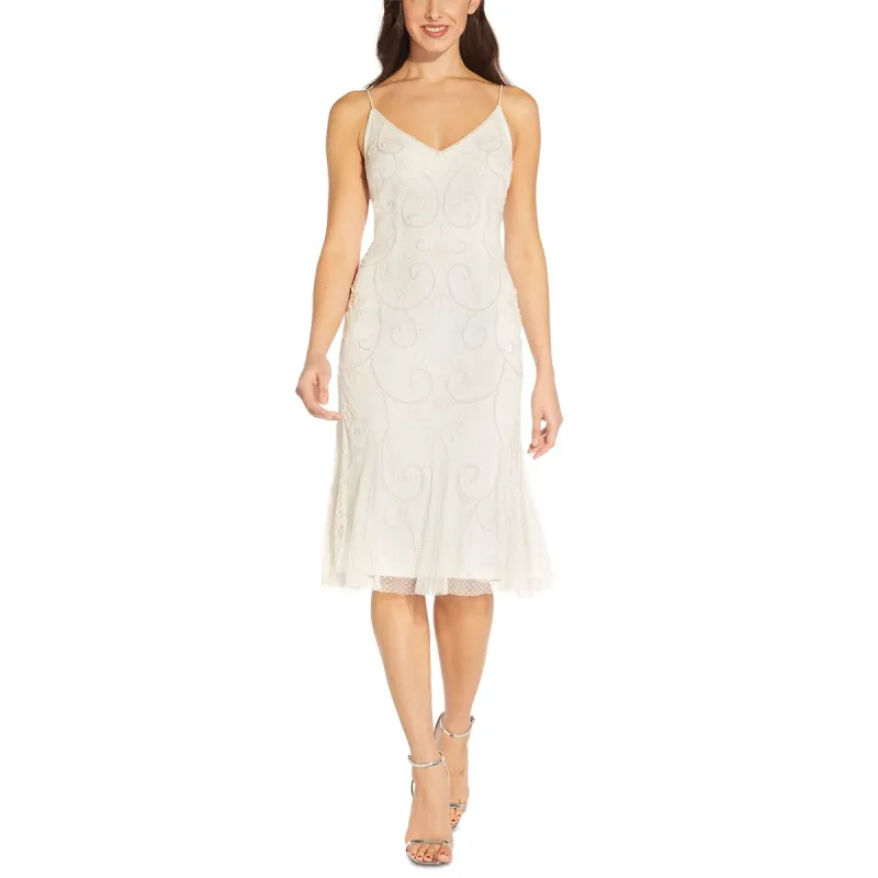 Adrianna Papell Women's Beaded Cocktail Dress White Size 6 sold by Zulily