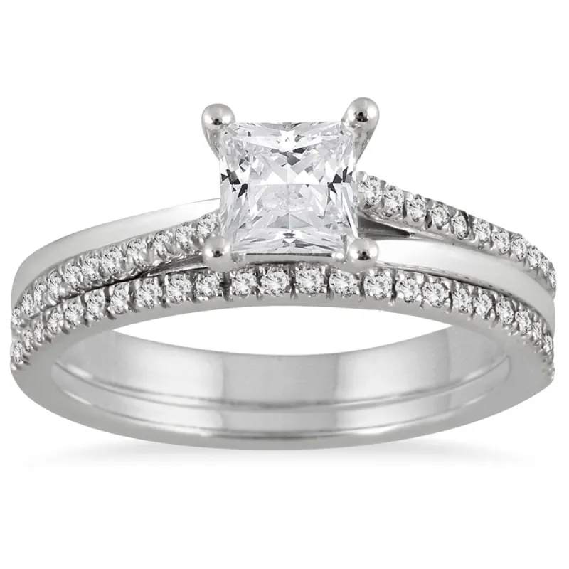 Marquee Jewels 14k White Gold 1ct TDW Diamond Bridal Set sold by Zulily