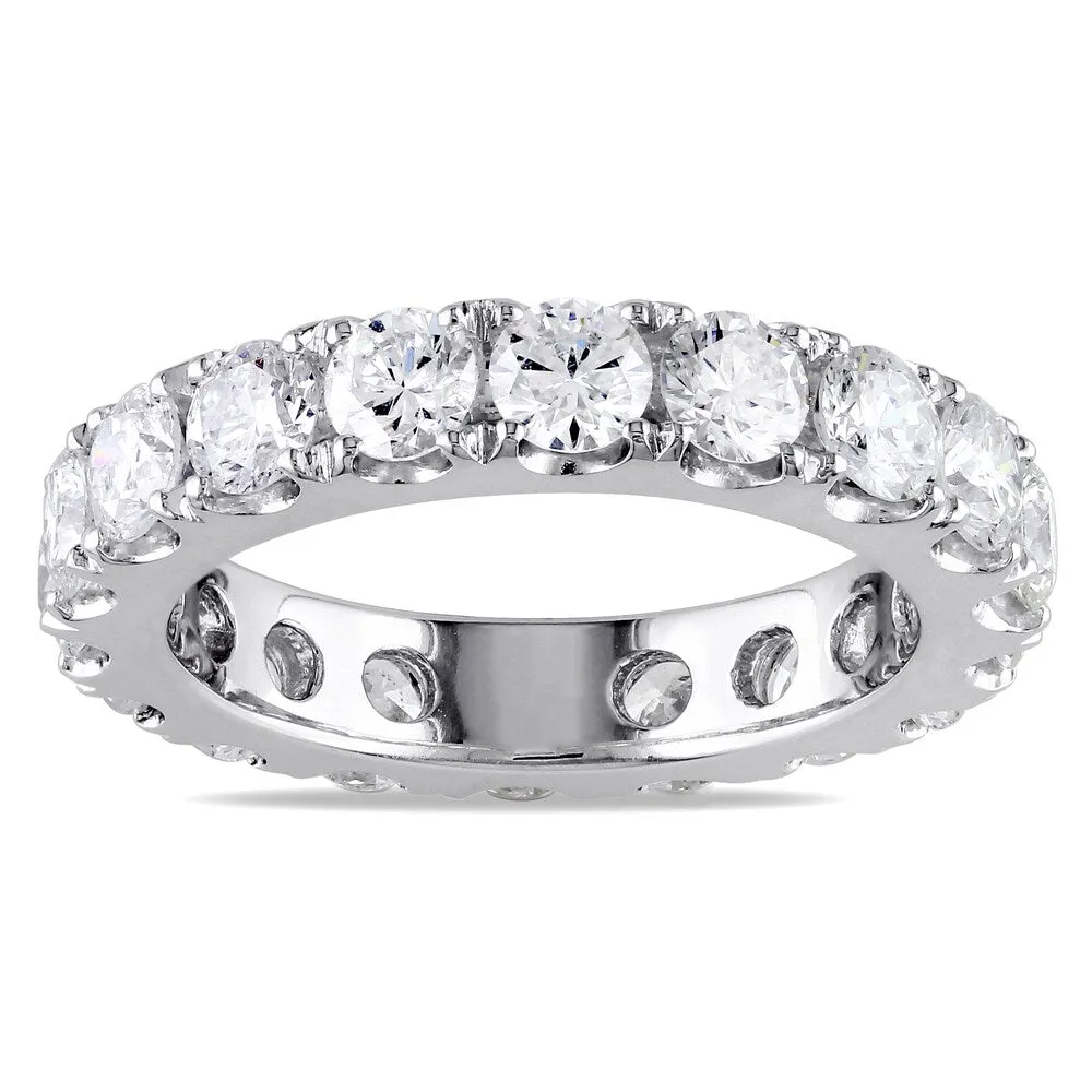 Miadora Signature Collection 14k White Gold 3ct TDW Diamond Eternity Ring sold by Zulily