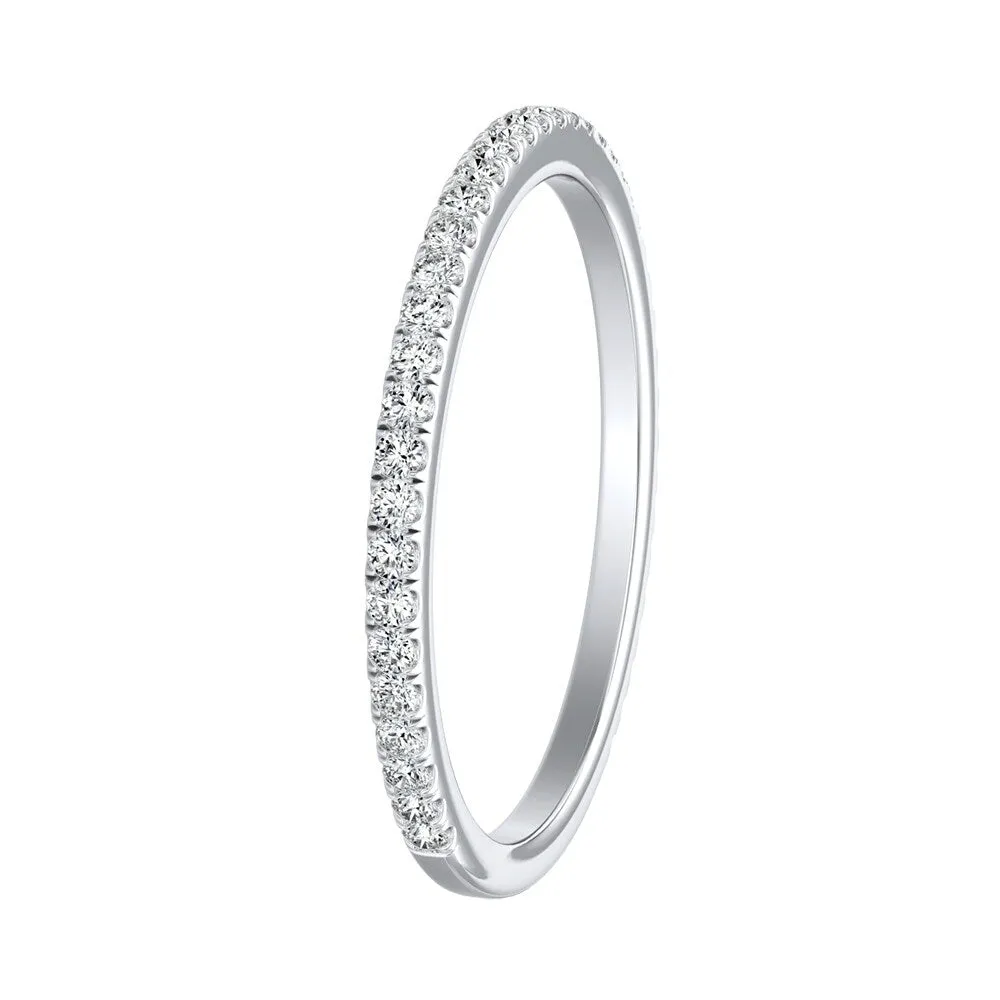 Auriya Platinum 1/5ctw Stackable Diamond Wedding Band sold by Zulily product image thumbnail 2